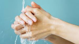 washing hands